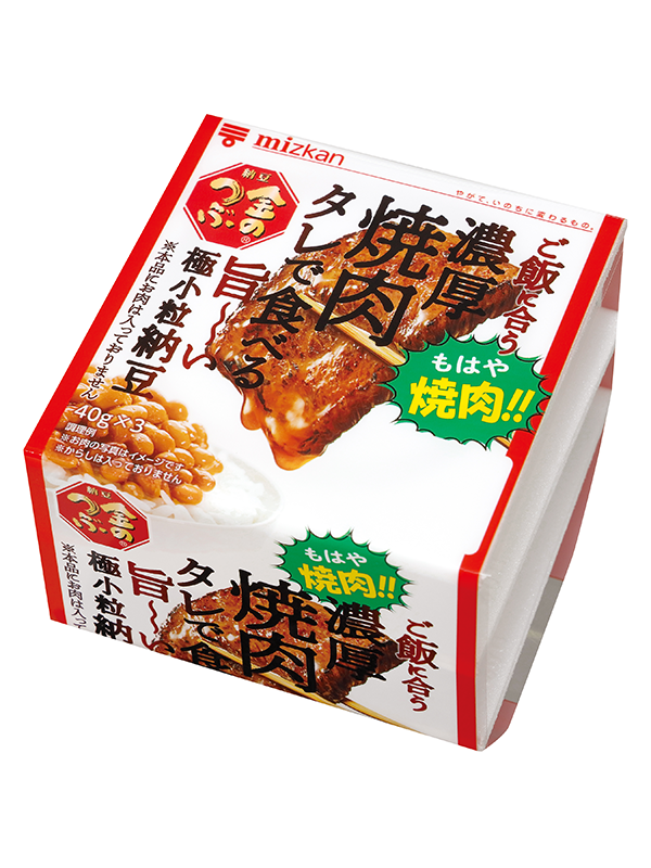 金のつぶ ご飯に合う 濃厚焼肉タレで食べる旨 い極小粒納豆 北 商品情報 ミツカングループ