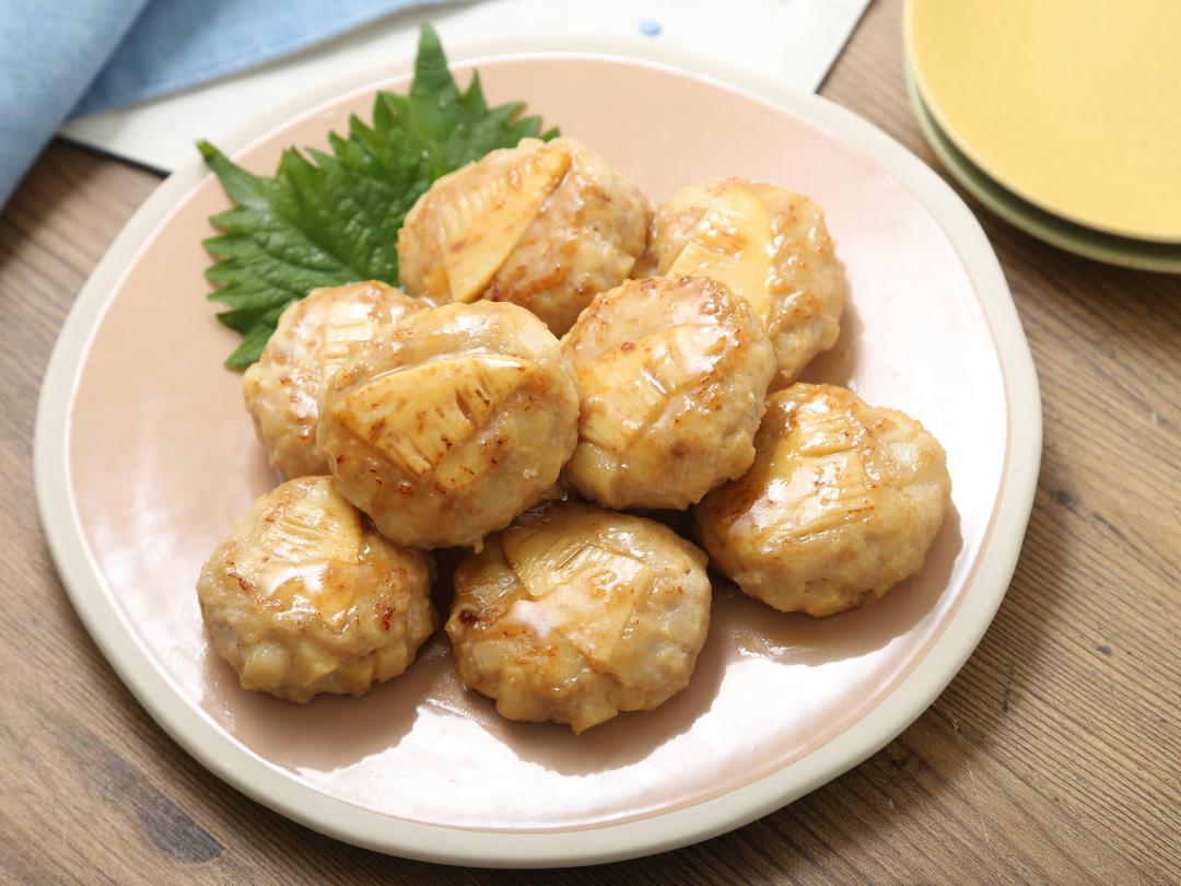 コリコリたけのこの照り焼きつくね