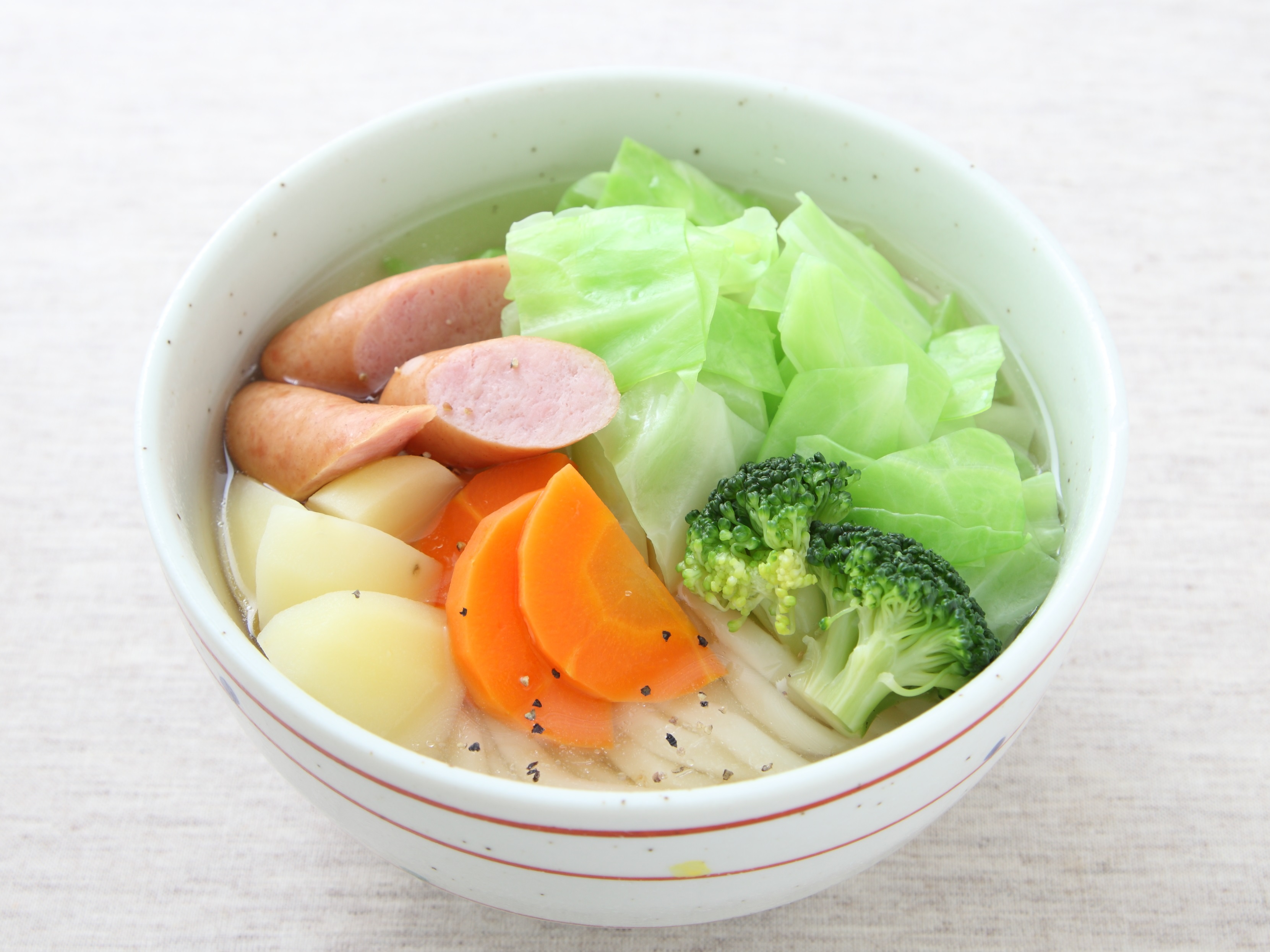 ポトフ風白だしうどん