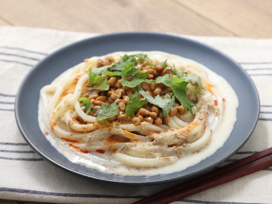 ５分でできる！冷やし納豆担々風うどん