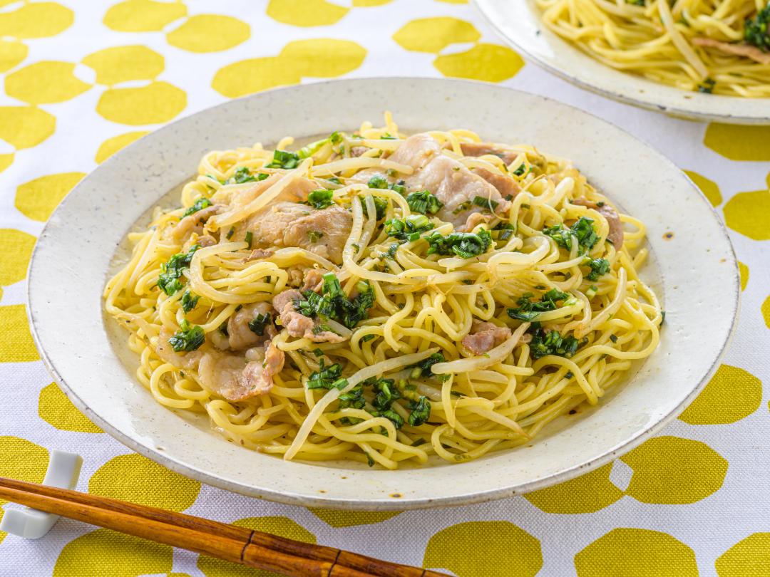 にらダレ豚焼きそばのレシピ・作り方