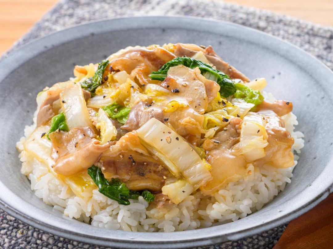 豚肉と白菜のとろ～りあんかけ丼のレシピ・作り方