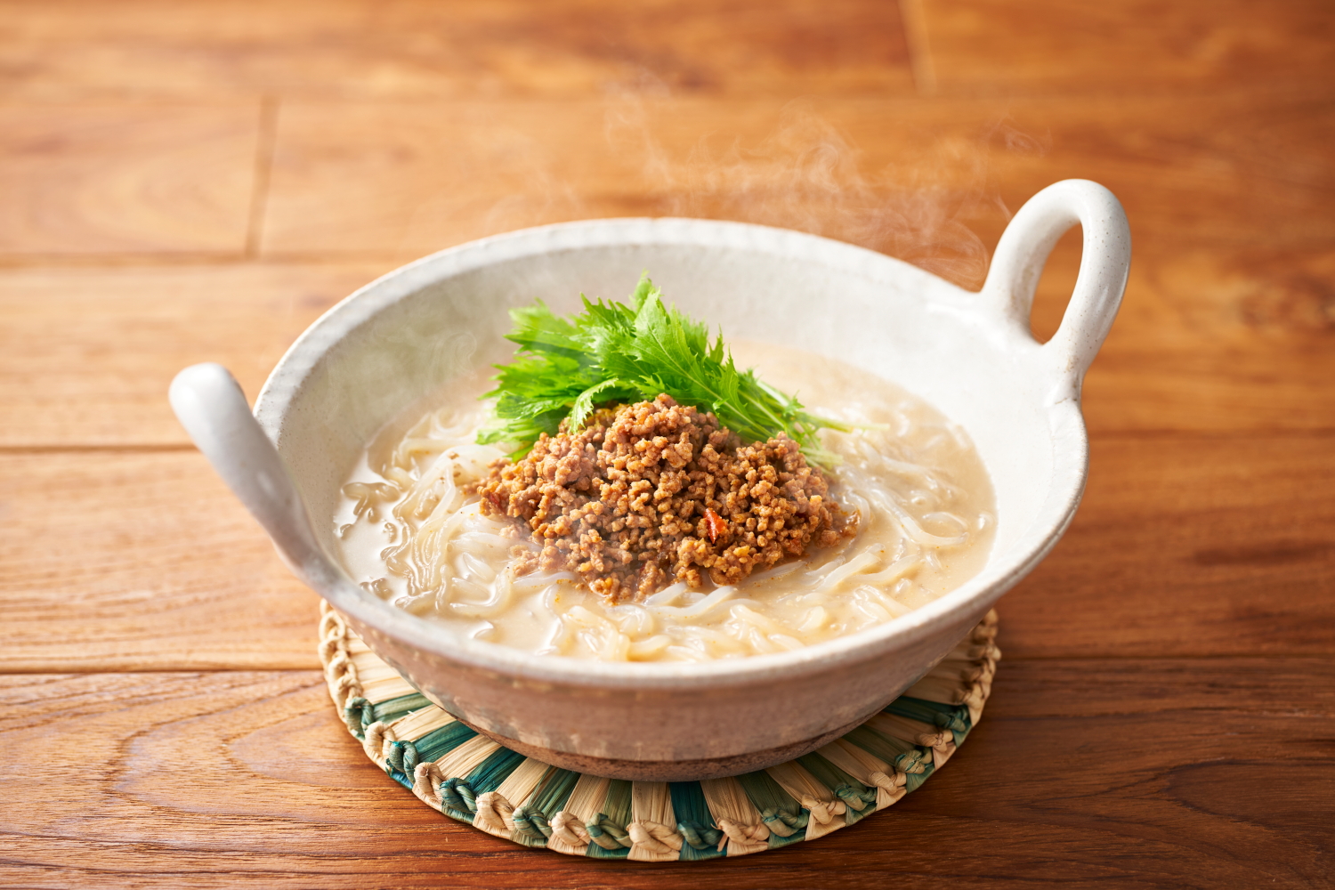 【〆チェン】ゴマ豆乳白滝麺のレシピ・作り方