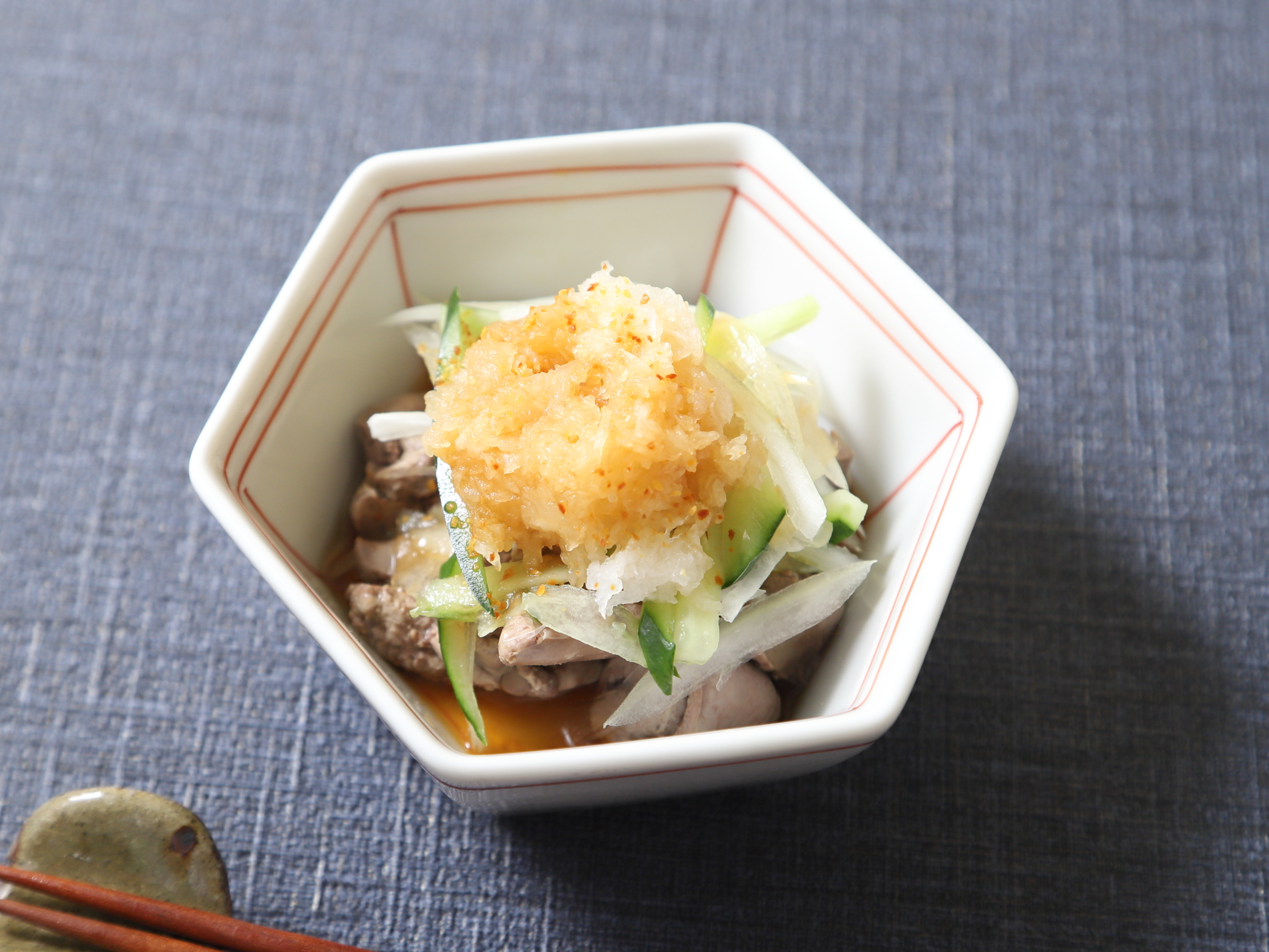 鶏レバーぽん酢