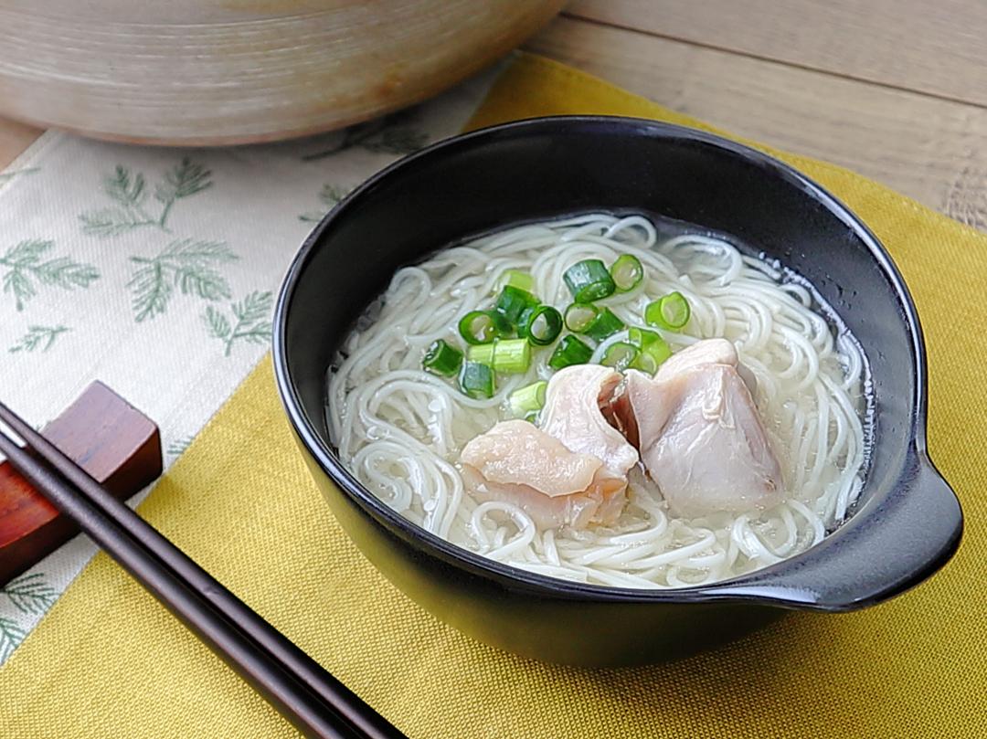 「地鶏昆布だし」を楽しむにゅうめん