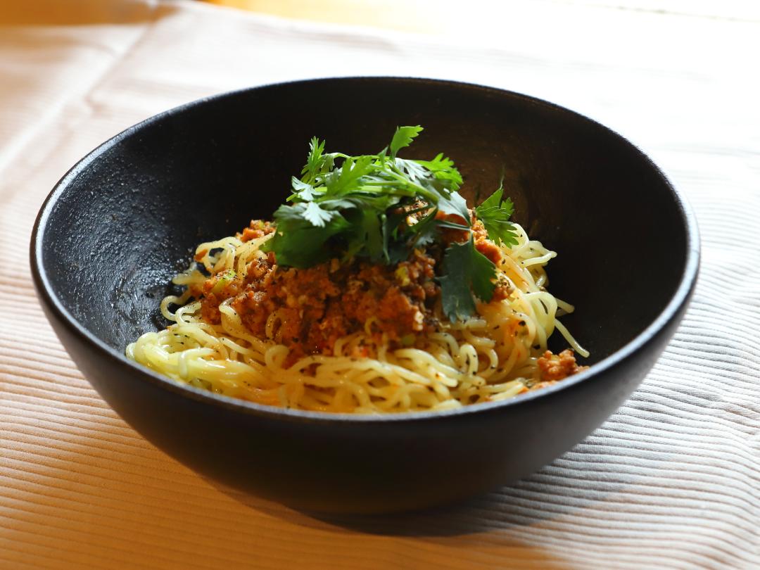 レンジで！汁なし担々麺