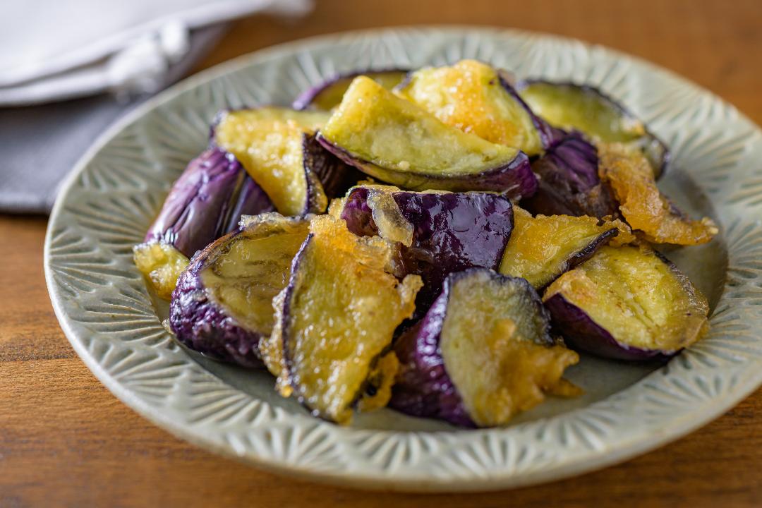 かりじゅわ！ だし香るなすのめんつゆから揚げ