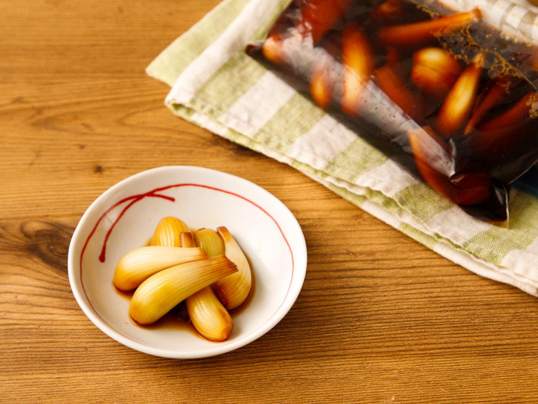 かんたん！「三ツ判山吹」らっきょう漬け