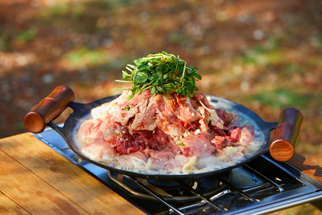 背徳の3種お肉マウンテン鍋のレシピ・作り方