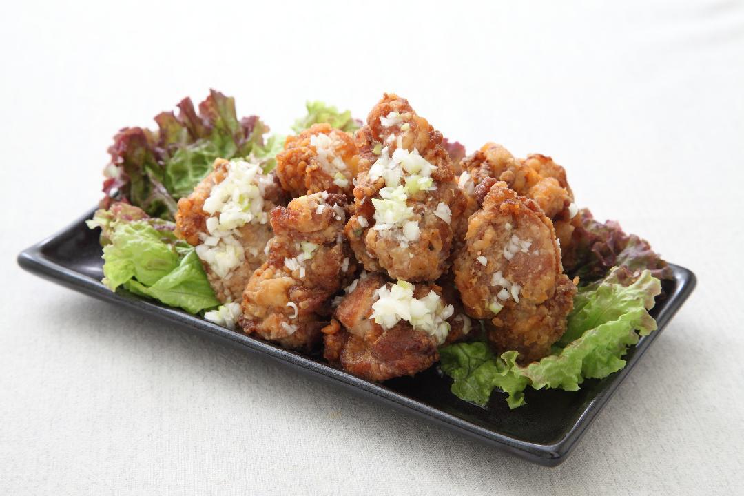 鶏のから揚げ　ゆずねぎタレがけ