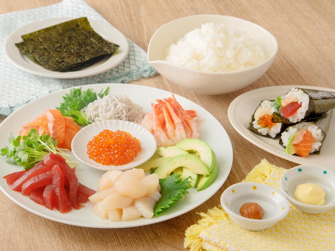 「カンタン酢」で作る海鮮手巻きずし