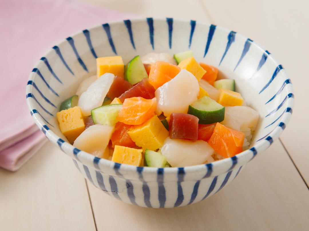 彩り海鮮すし丼のレシピ・作り方