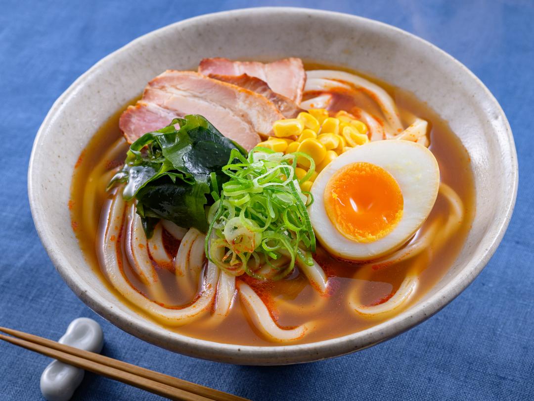 味噌ラーメン風うどんのレシピ・作り方
