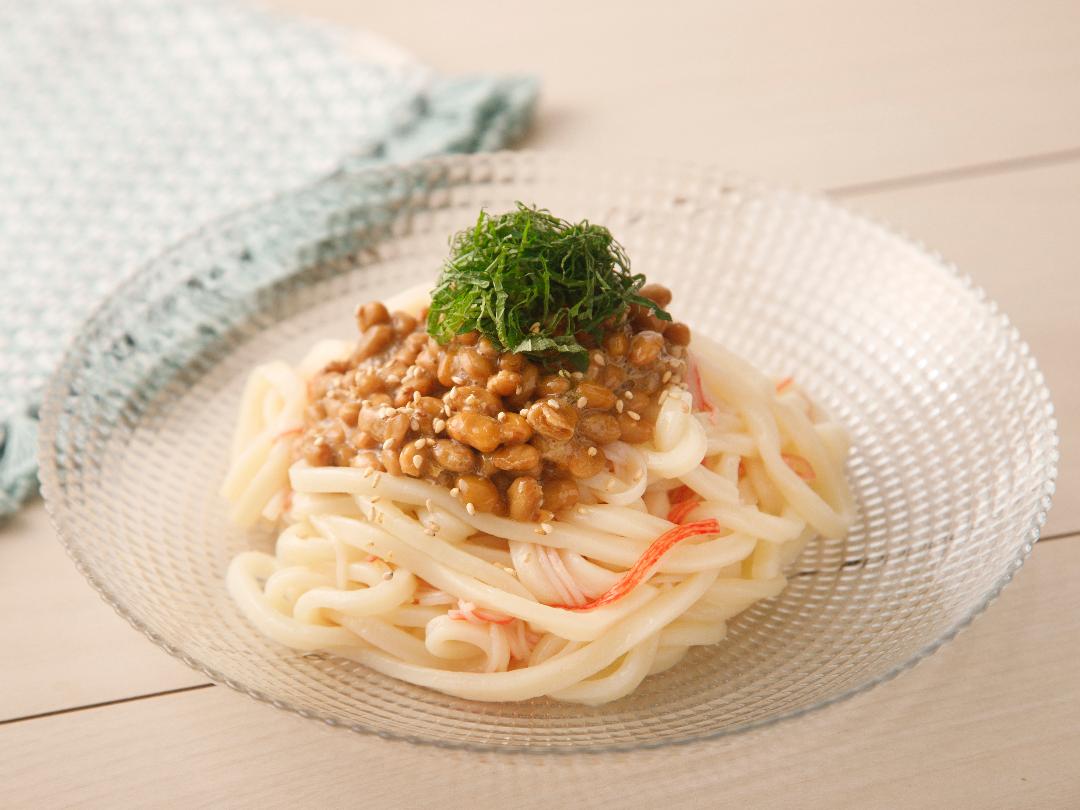 さっぱりおいしい！納豆うどん