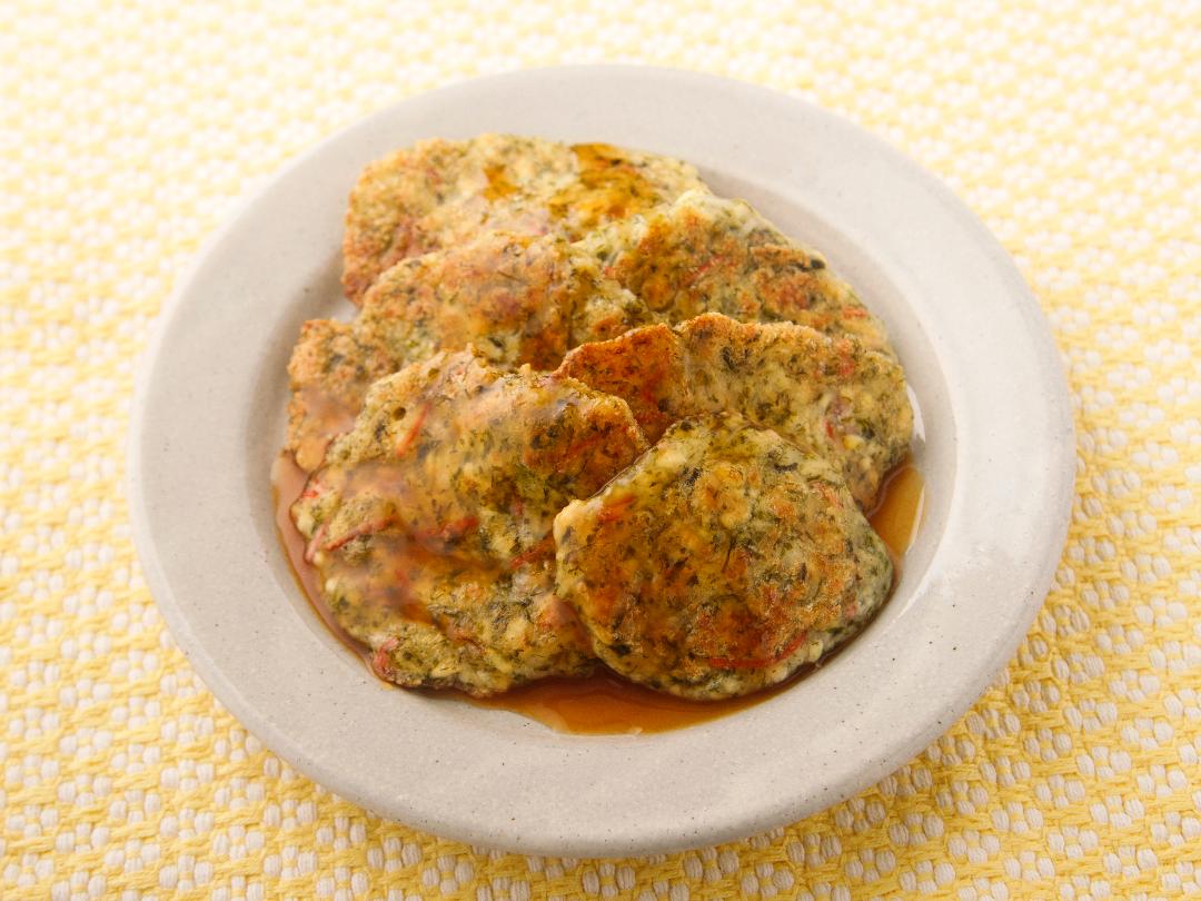 「金のつぶ　たれだけたっぷり！たまご醤油たれ」で味わう　豆腐のもちもち焼きのレシピ・作り方