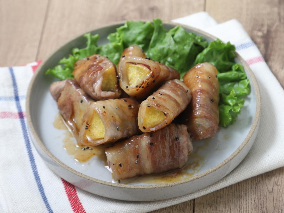 さつまいもの肉巻き