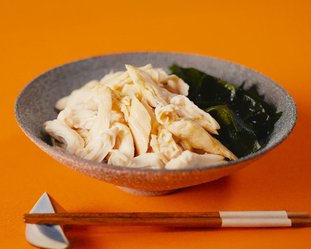 わかめとささみのぽん酢和えのレシピ・作り方