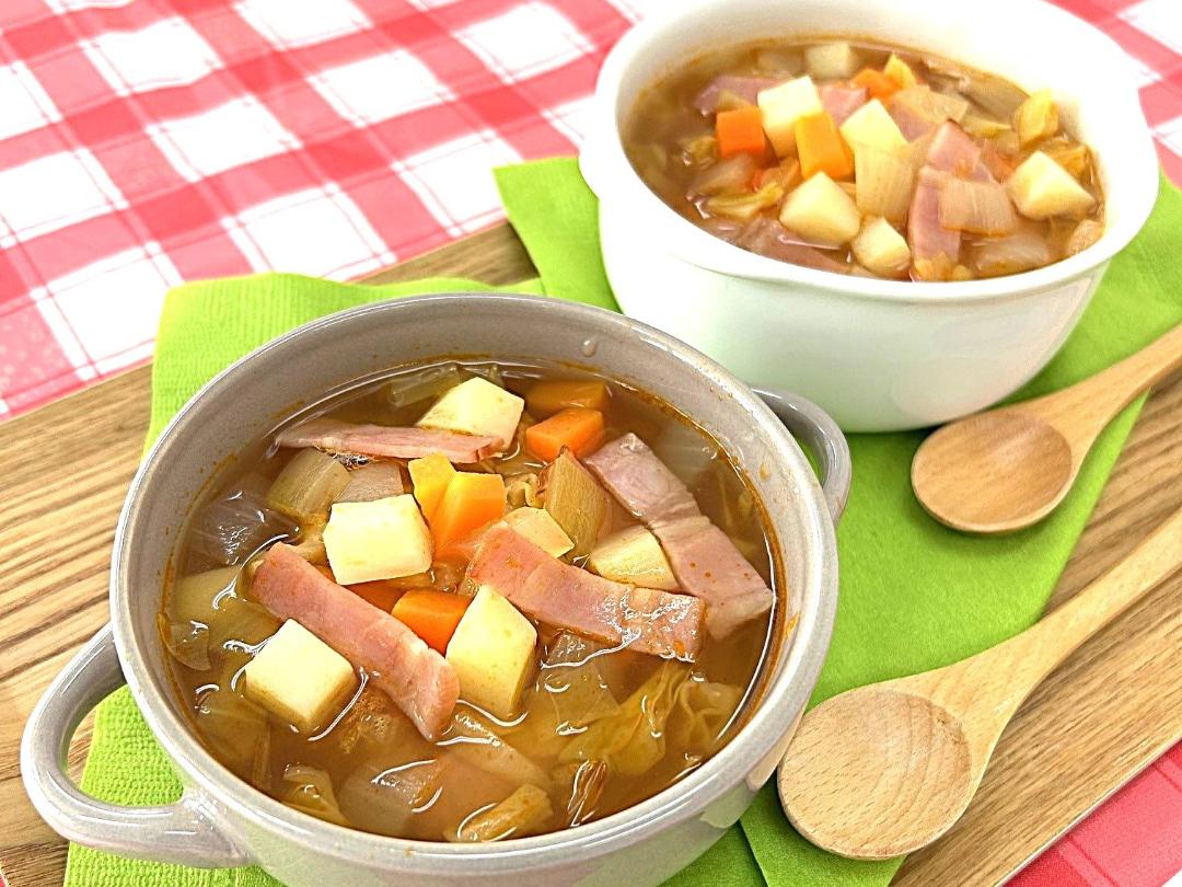 カンタン酢トマトでミネストローネ