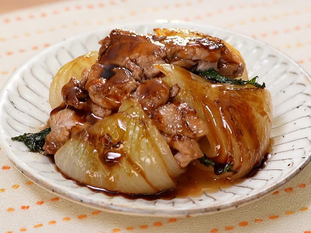 まるごと新玉ねぎの肉詰めのレシピ・作り方