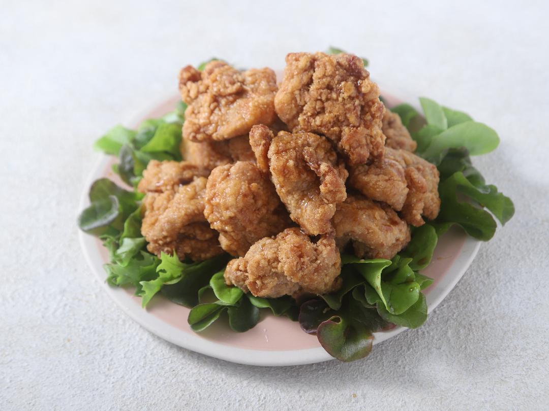 「冷やし中華のつゆしょうゆ」で食べるざんぎ
