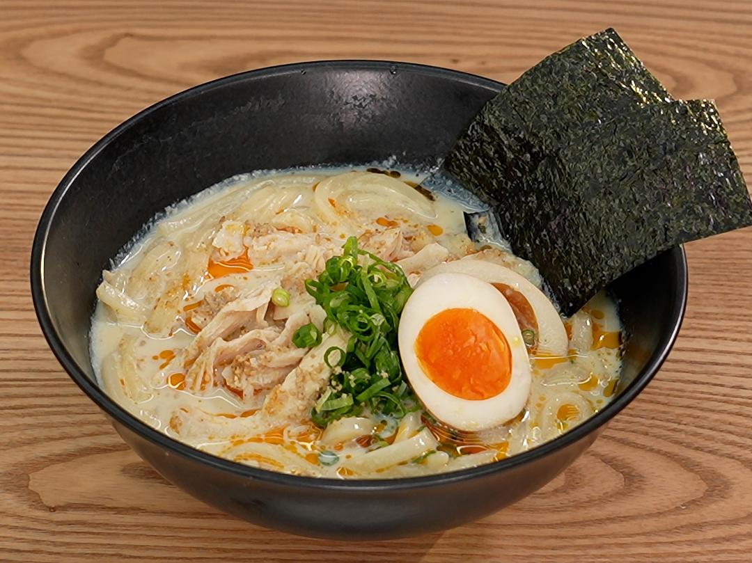 レンチンで！とんこつラーメン風うどん