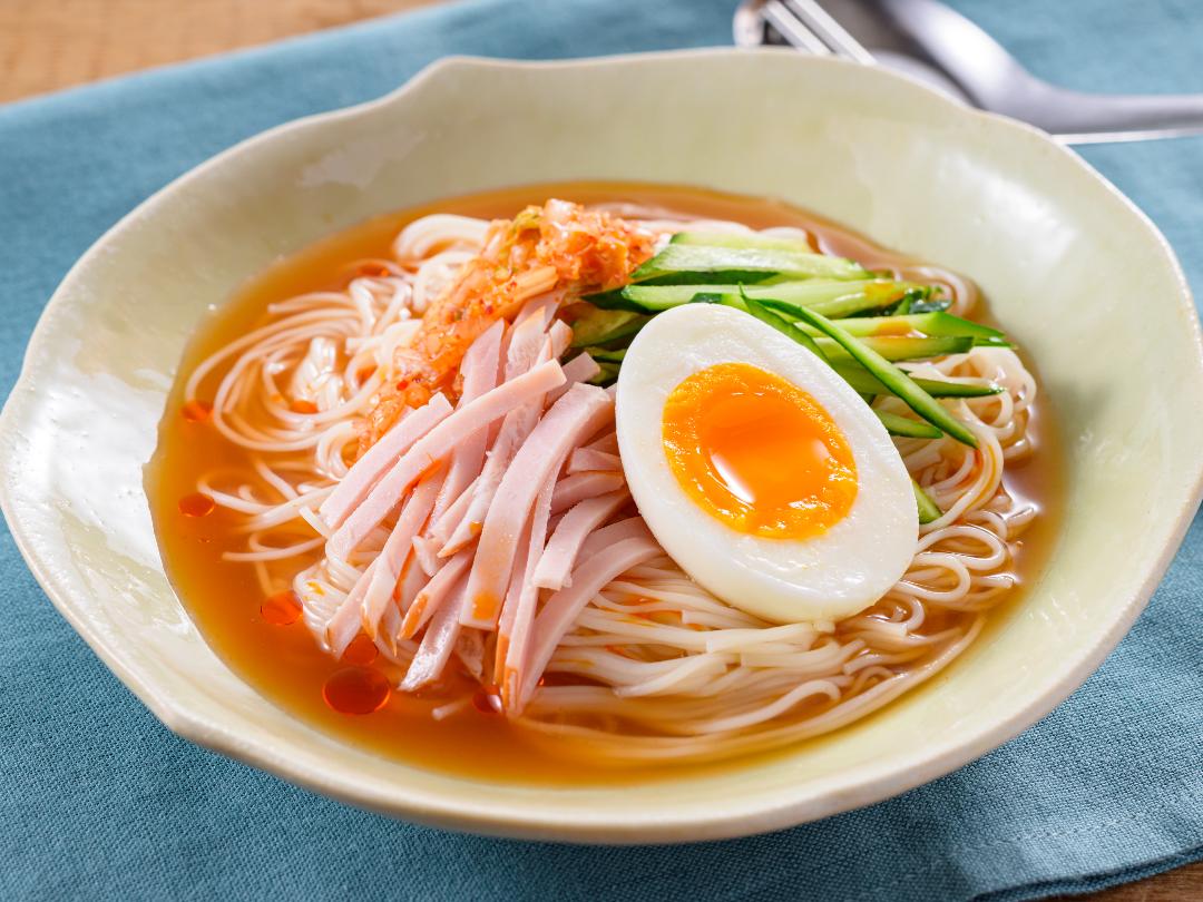「カンタン酢トマト」で冷麺風