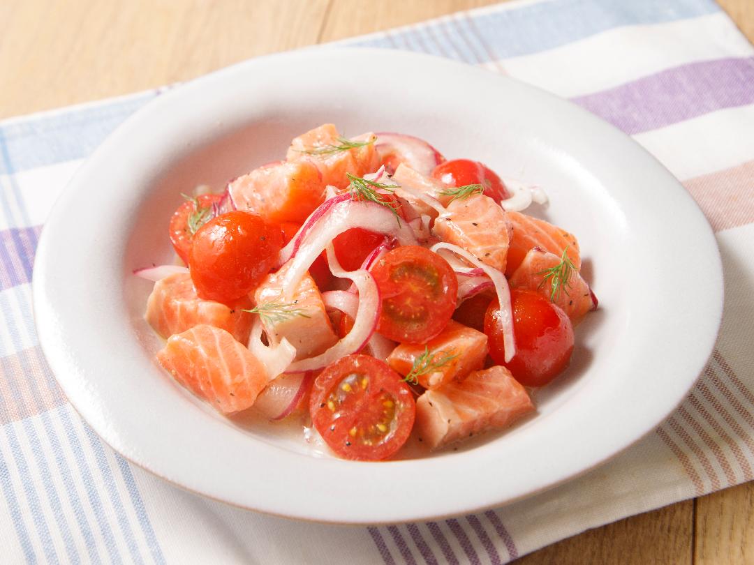 サーモンとミニトマトのマリネのレシピ・作り方