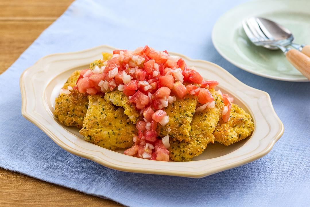 鶏むね肉の香草パン粉焼きのレシピ・作り方