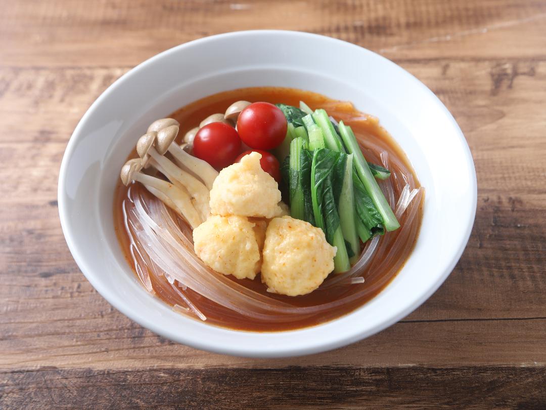 海老団子の麻辣湯