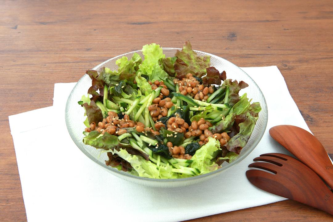 納豆のチョレギサラダ風