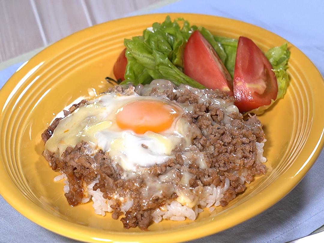 包丁いらず！ワンパンロコモコ丼のレシピ・作り方