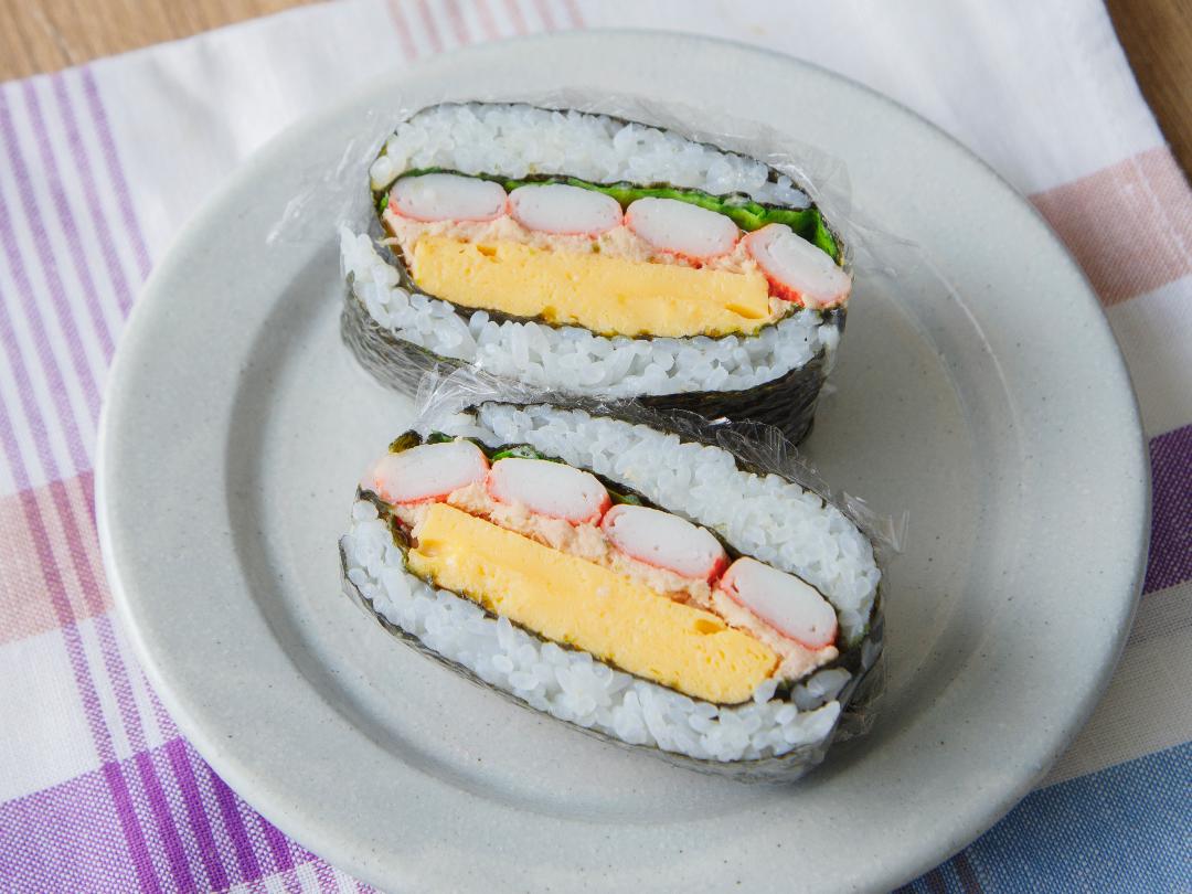 サラダ巻き風！パタパタおにぎりのレシピ・作り方