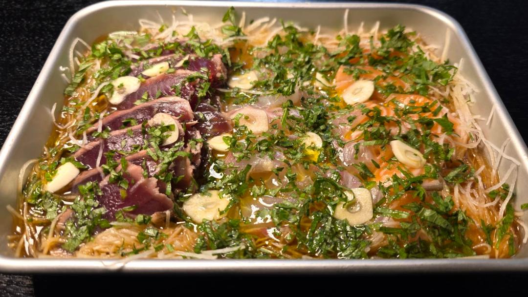 【リュウジさんコラボ】魚のオリーブゆずぽんずオイル漬けのレシピ・作り方