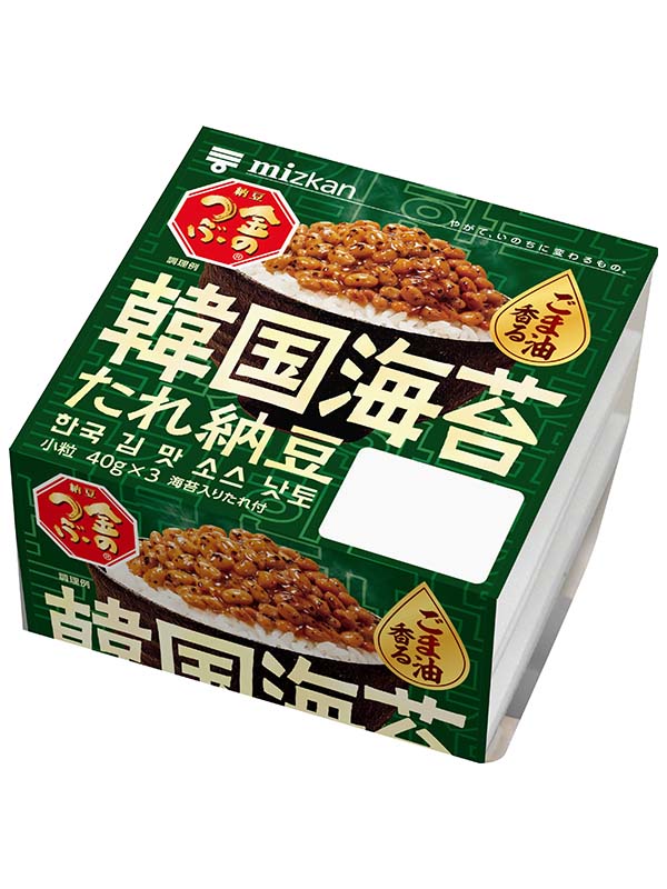 金のつぶ　ごま油香る韓国海苔たれ納豆３Ｐ