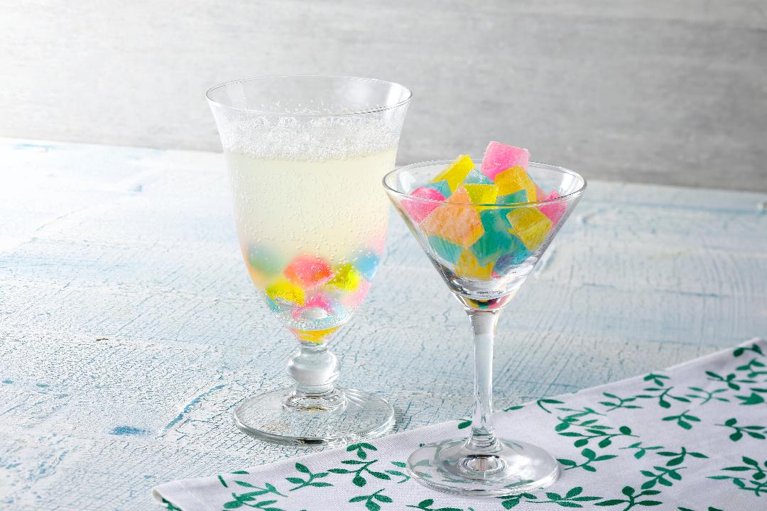 【名古屋文化短期大学監修】ゆず琥珀糖サイダーのレシピ・作り方