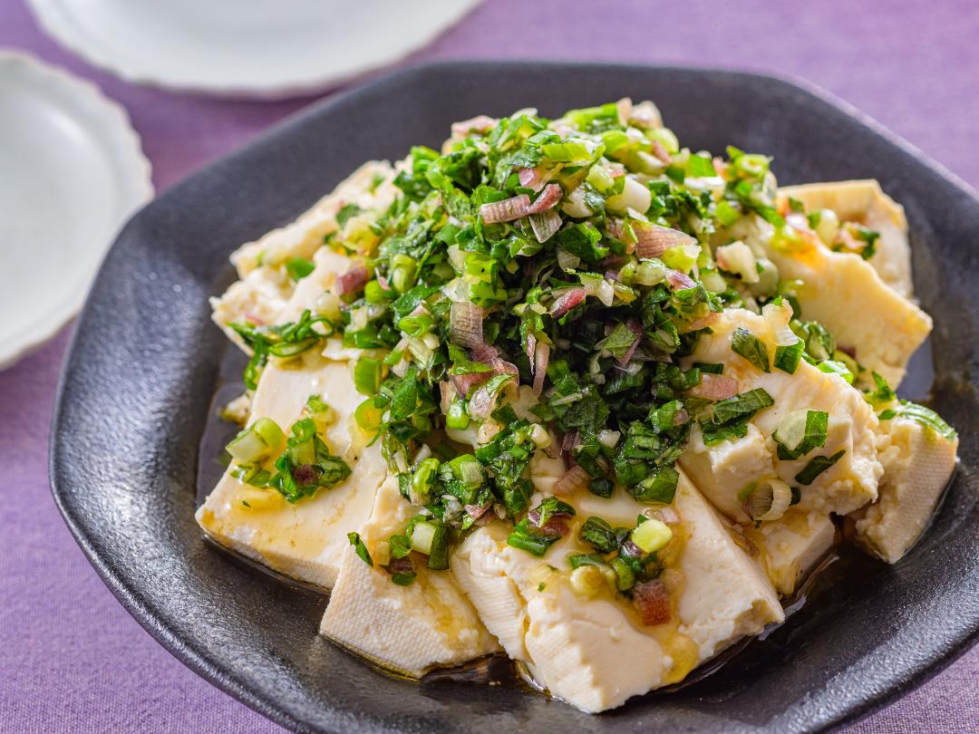 豆腐の薬味たっぷりマリネ　のレシピ・作り方