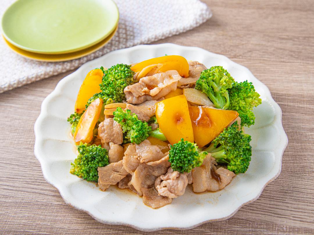 豚肉とブロッコリーのバタぽん焼き