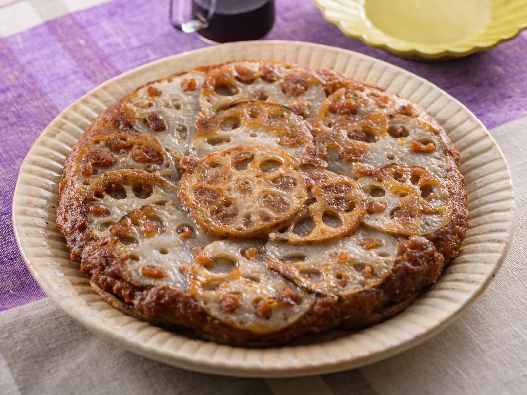 ワンパン！れんこんはさみ焼きのレシピ・作り方