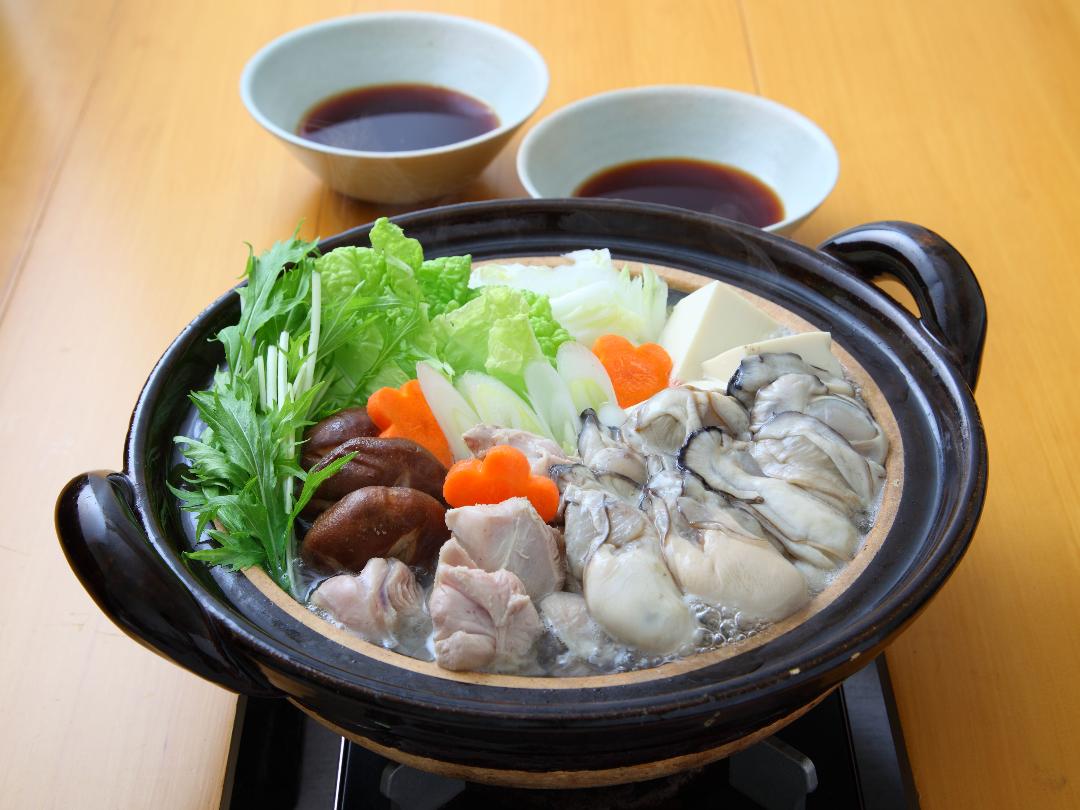 かきと水菜の旬な鍋