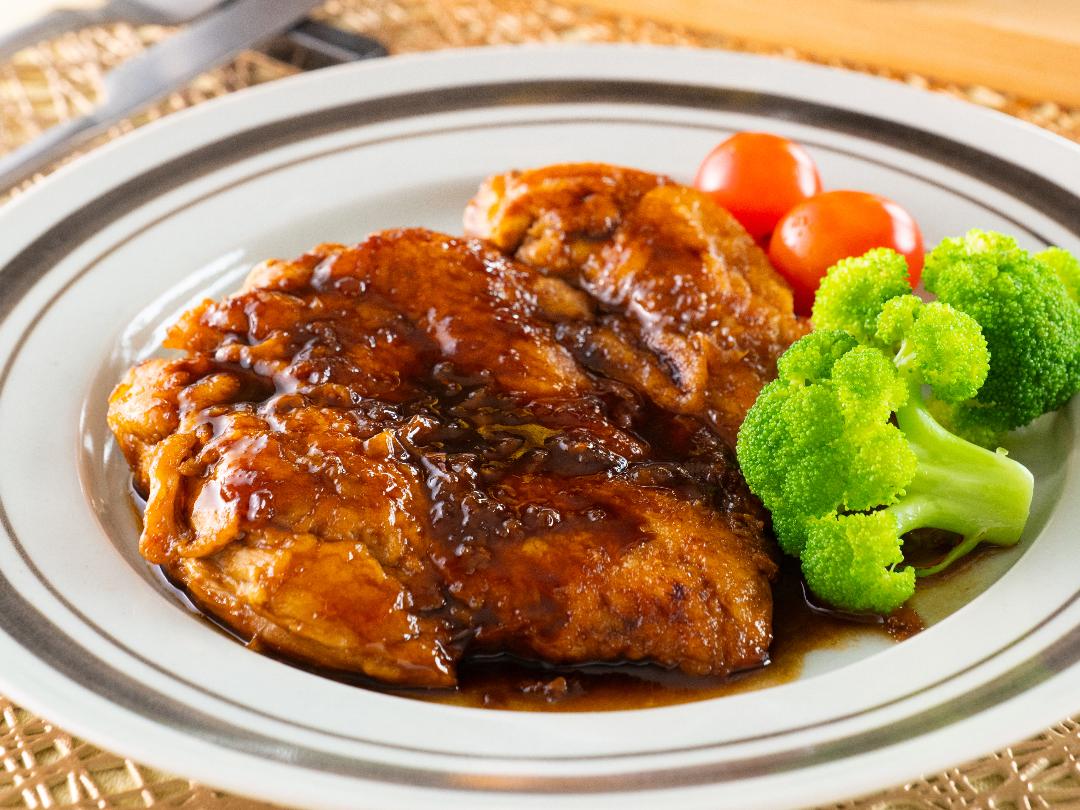 大人な味わい　鶏胸肉のコーヒーバタぽん仕上げ