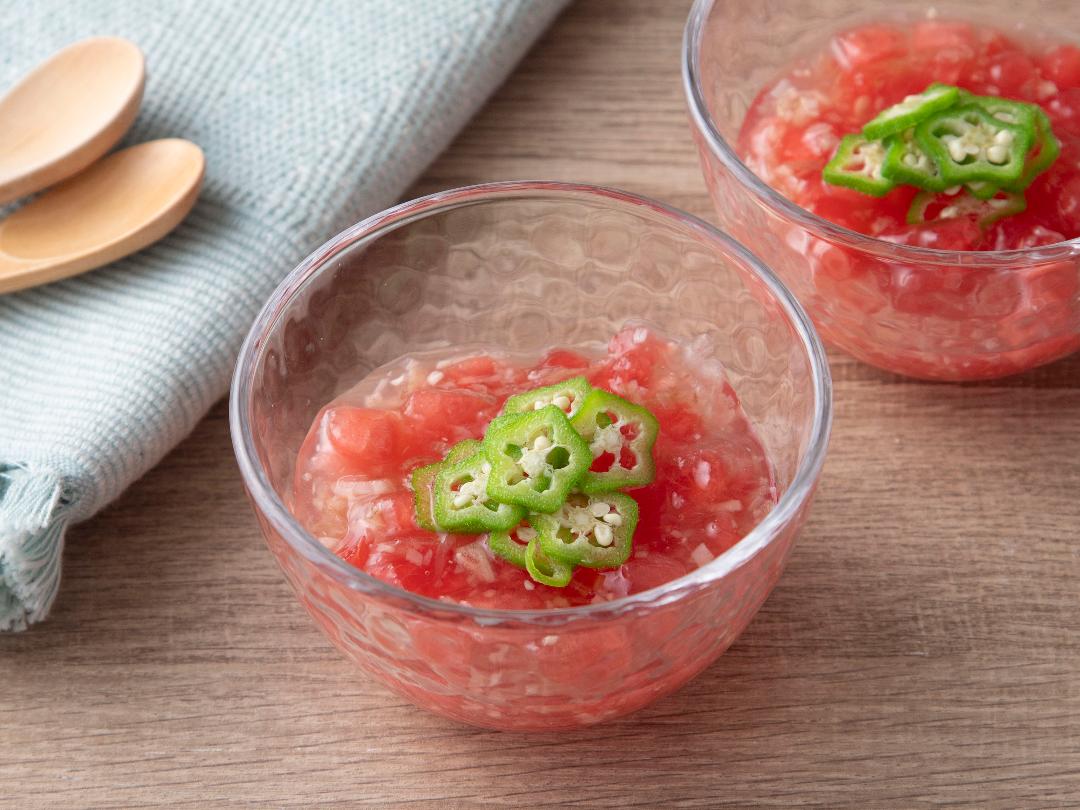 ワンランク上の食卓へ　すいかとみょうがのゼリー寄せのレシピ・作り方