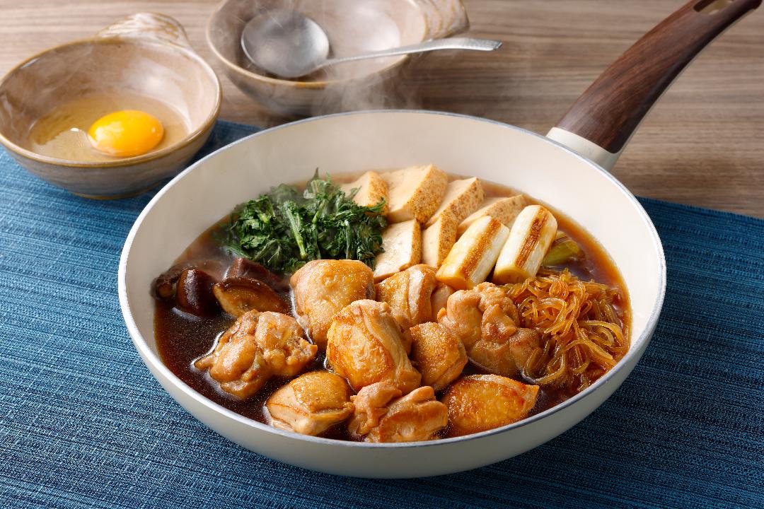 フライパンで！さっぱり鶏すき焼き