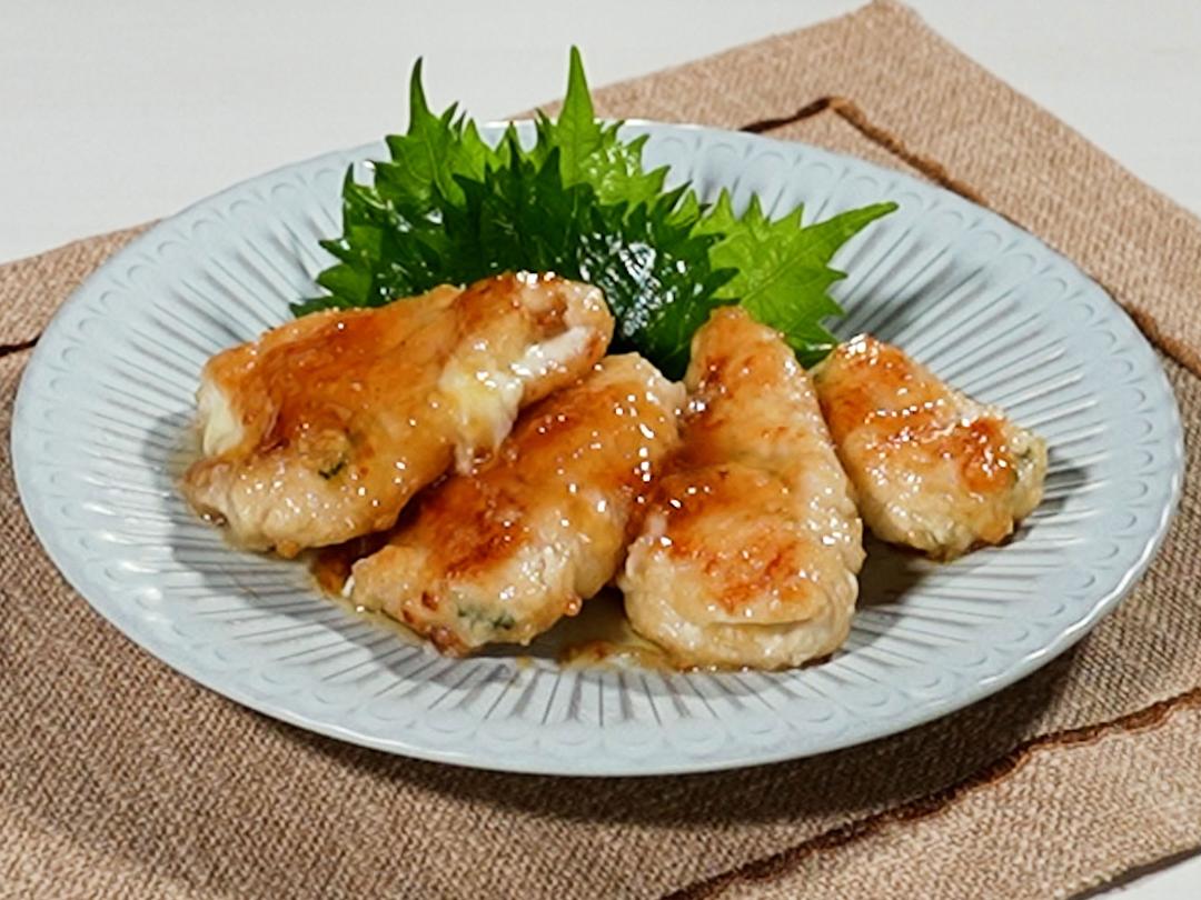 鶏むね肉のしそチーズはさみ焼きのレシピ・作り方