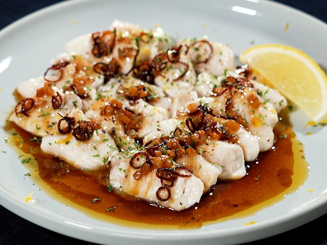 鶏胸肉のガーリックレモン　カルパッチョ仕立てのレシピ・作り方