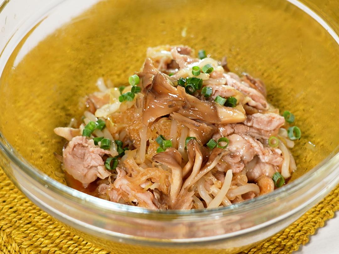 レンチン！無限豚キャベまいたけ