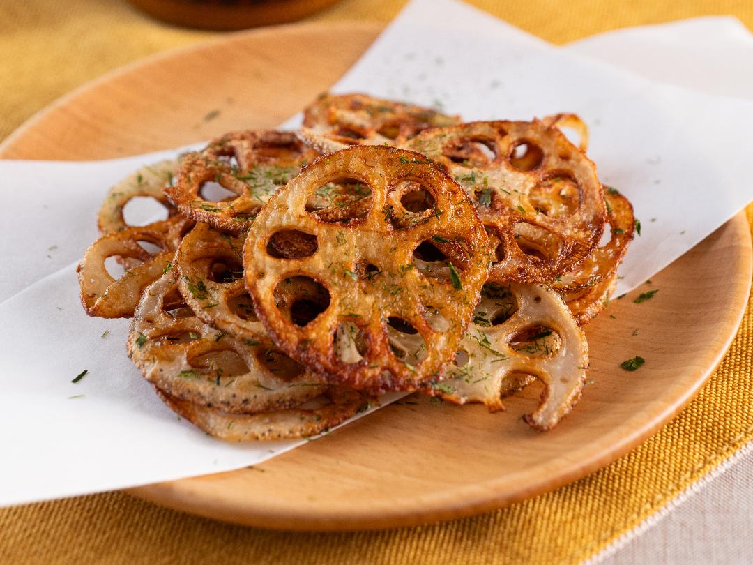 やみつき蓮根チップス