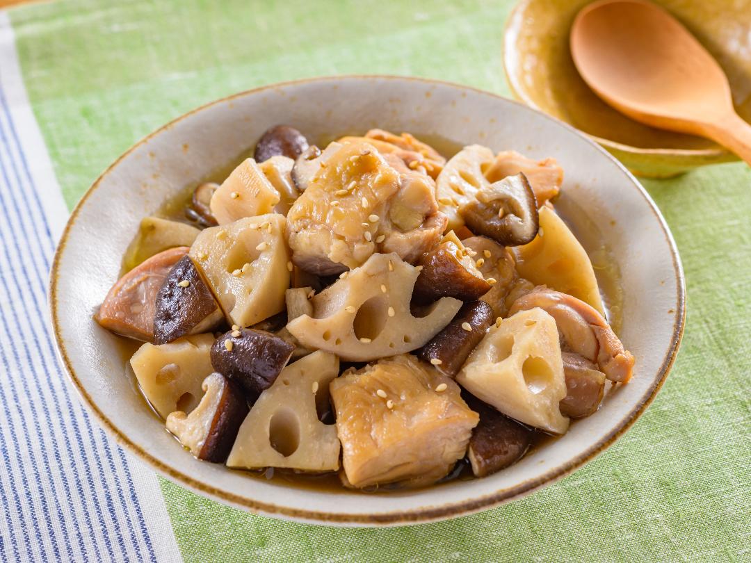 鶏もも肉とれんこんのほったらかし煮のレシピ・作り方
