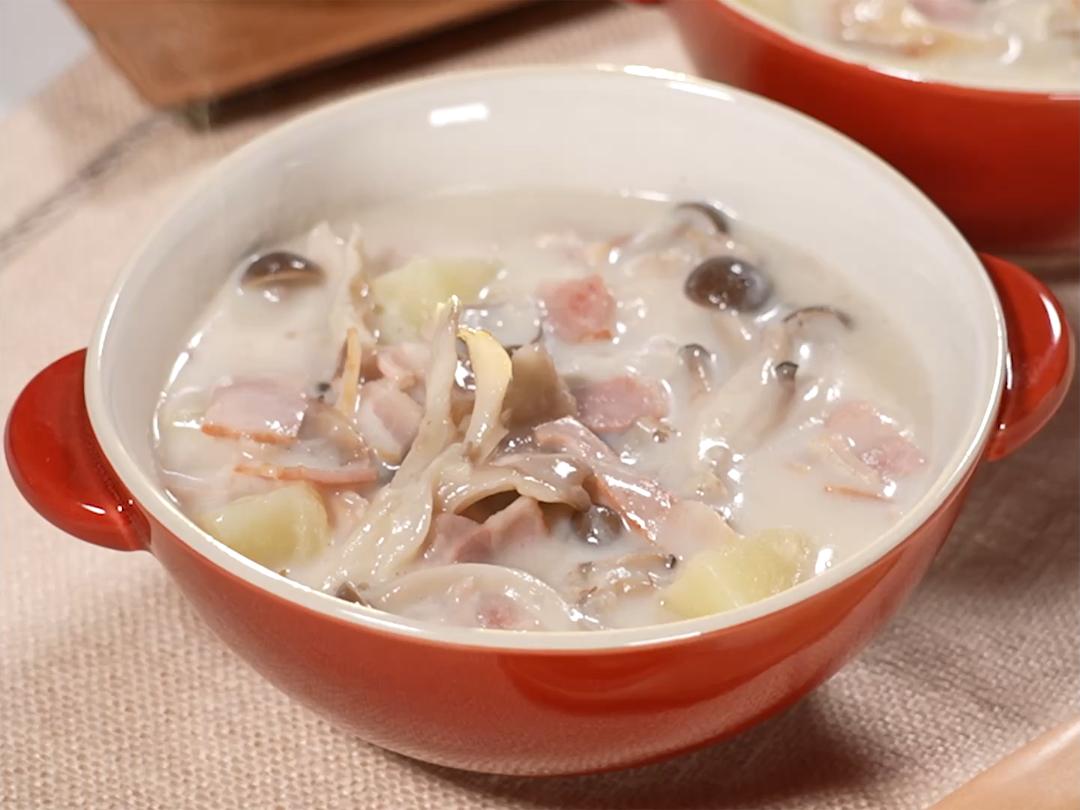 ルーなし！きのこクリームシチュー