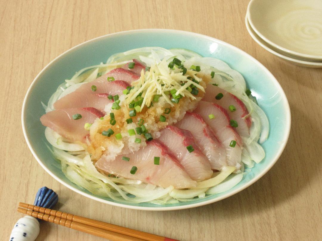 ぶりの和風カルパッチョのレシピ・作り方