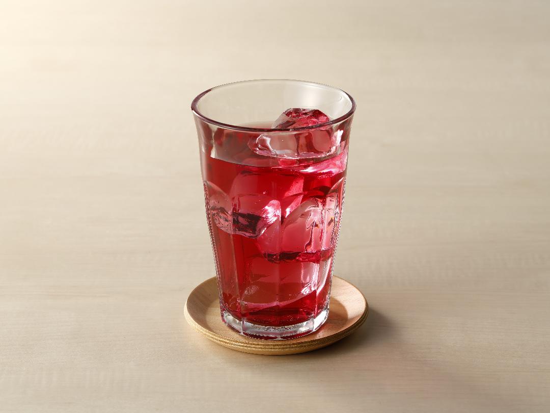 「おいしいビネガーケア　セラミド＆ざくろ」水割りのレシピ・作り方